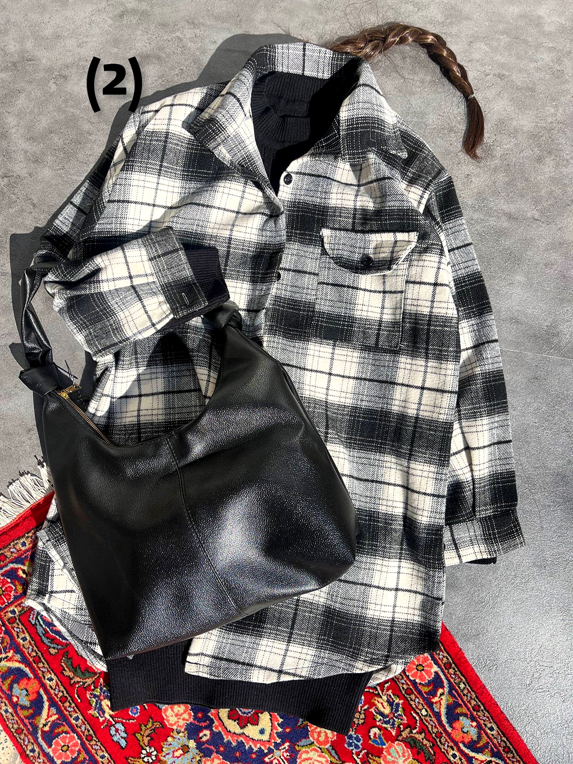 شکت پشمی چهارخونه دخترانه و زنانه | قد ۸۸ | فری سایز | طرح چهارخونه و رنگ بندی متنوع