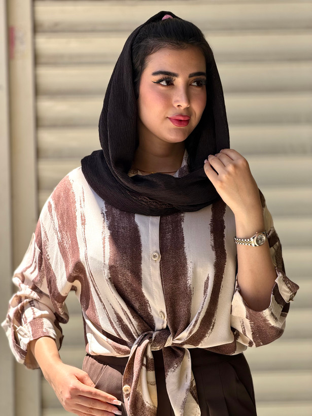 شومیز زنانه طرح انتزاعی | فری سایز | مدل آوین