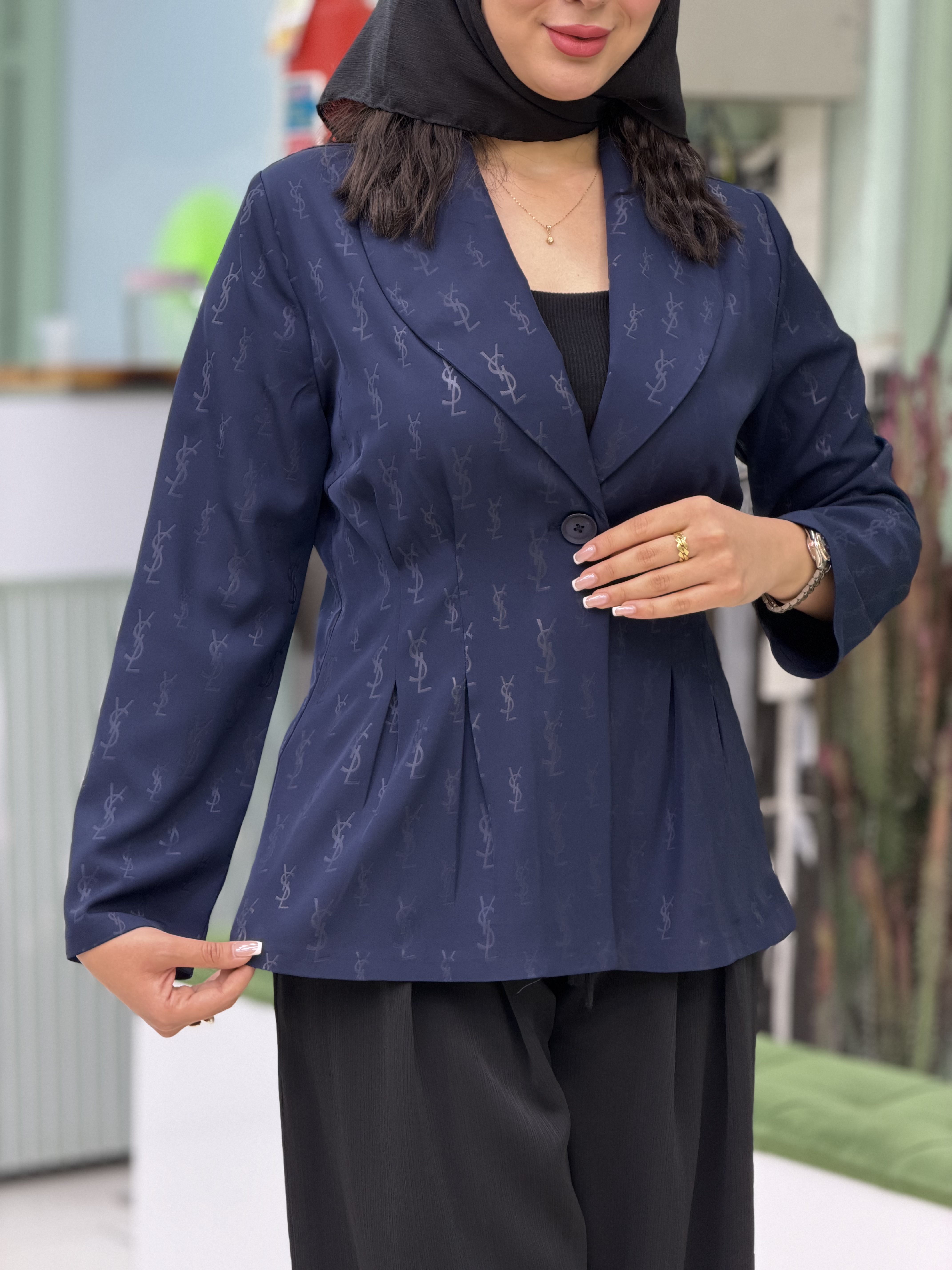 کت پیلی دار زنانه مدل مینوسا