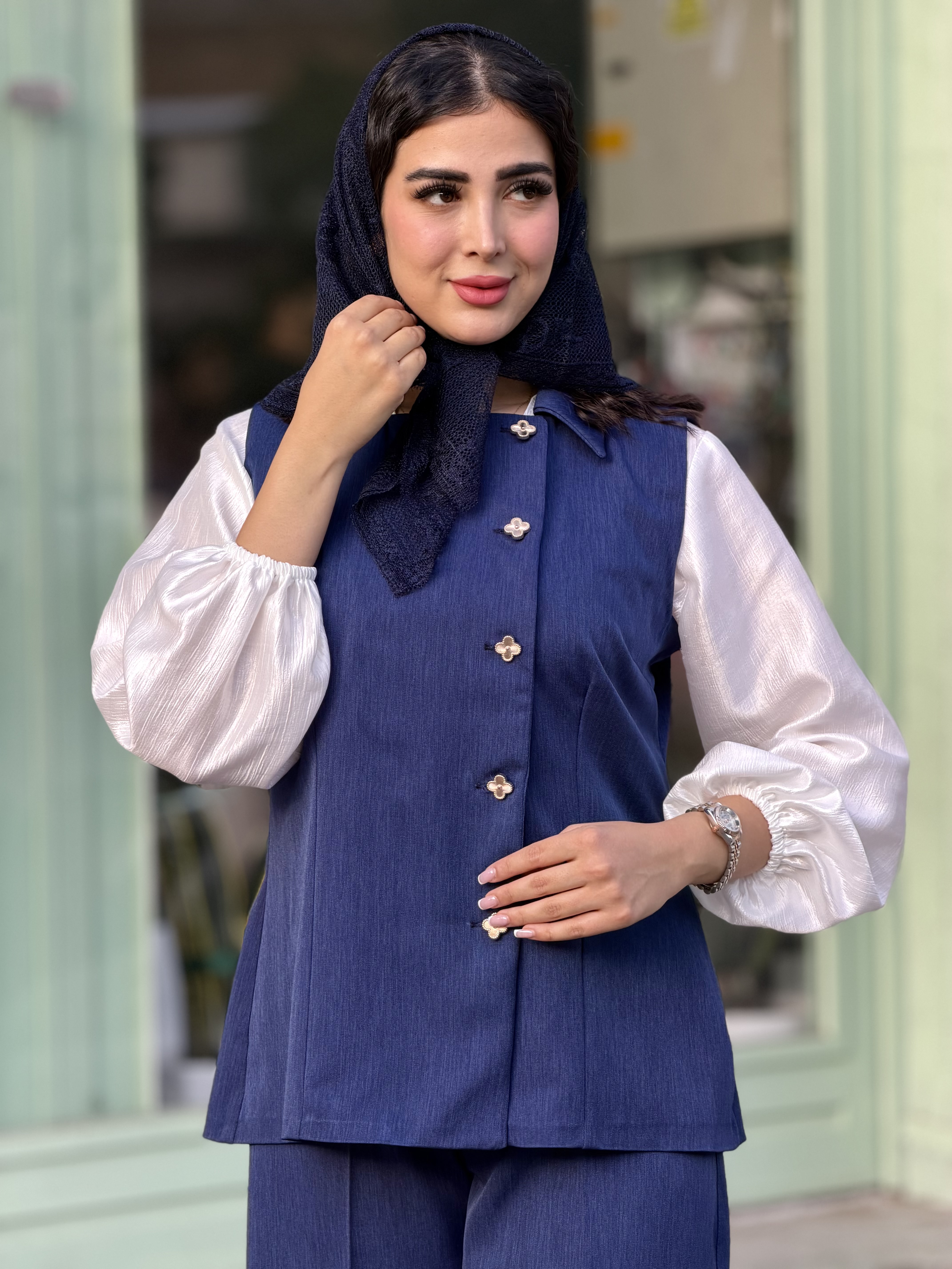ست جلیقه و شلوار مدل رونیا